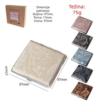 Kožna kutija za cigarete, pakiranje od 20 muških cigareta, odvojena kutija za cigarete otporna na vjetar