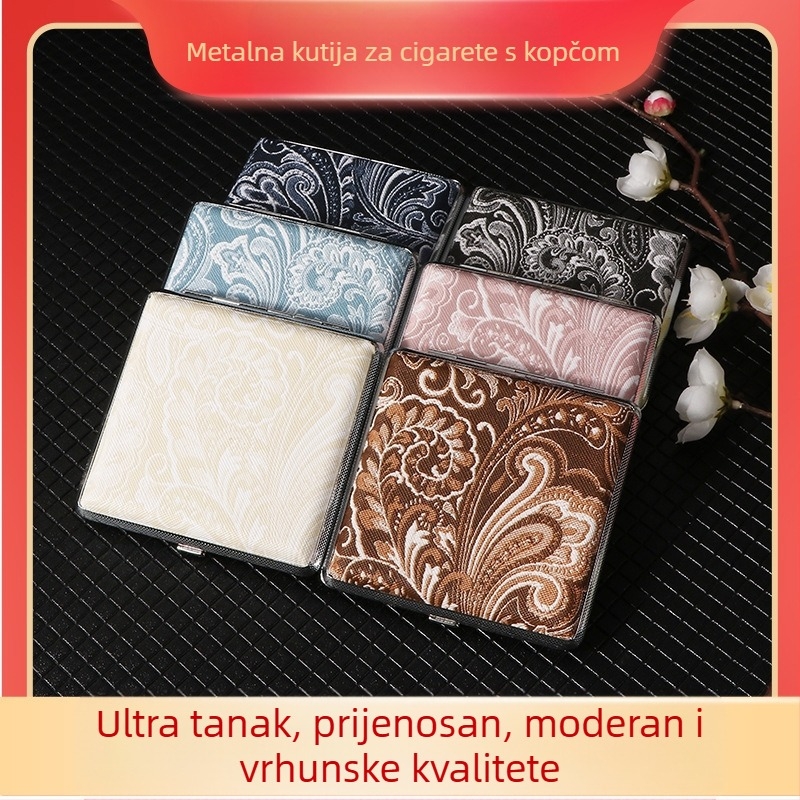 Kožna kutija za cigarete, pakiranje od 20 muških cigareta, odvojena kutija za cigarete otporna na vjetar