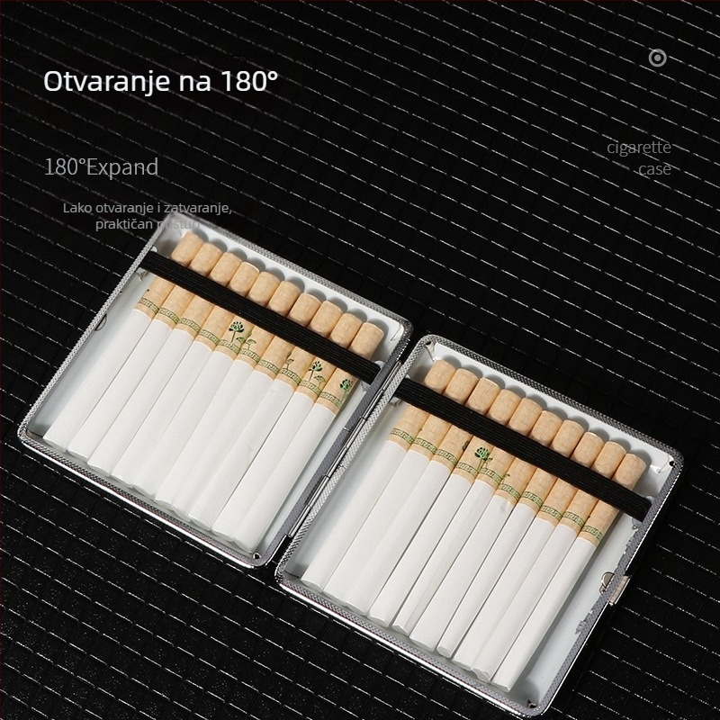 Kožna kutija za cigarete, pakiranje od 20 muških cigareta, odvojena kutija za cigarete otporna na vjetar