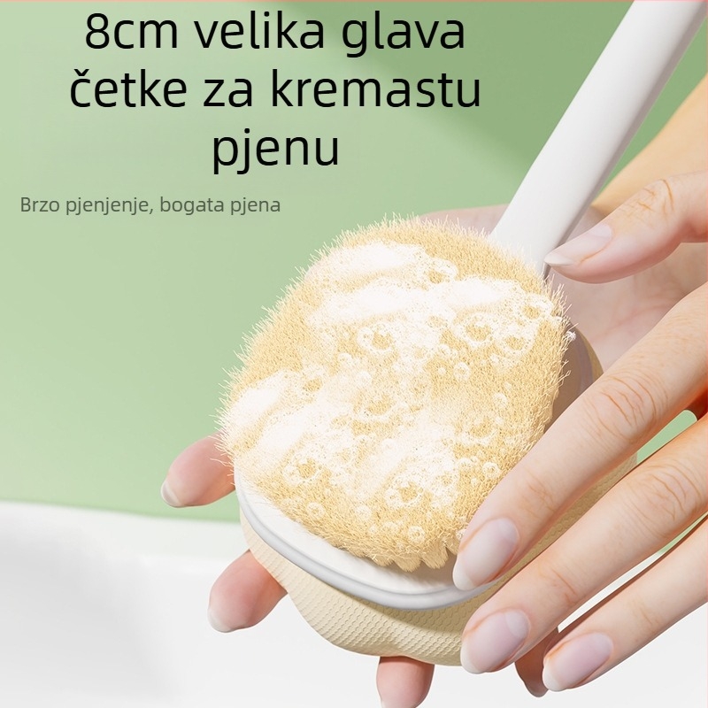 Četka za kupanje s dugom drškom, mekana vunena četka za kupanje, kuglica za trljanje leđa, artefakt trljanja tijela, nemojte tražiti od ljudi da vam brišu leđa