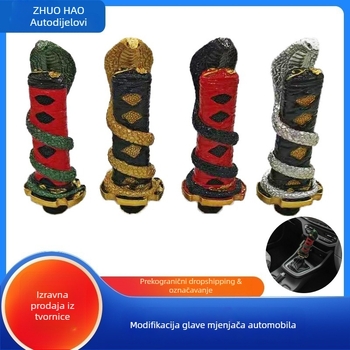 Prekogranična vruća prodaja automobilske zmijske samurajske ručice mjenjača, dugačka japanska samurajska ručica mjenjača, personalizirana ručica mjenjača