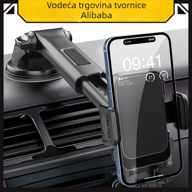 Držač za mobilni telefon u automobilu, vakuumska čašica, otvor za zrak, navigacijska kopča, podrška, auto, pasta za auto