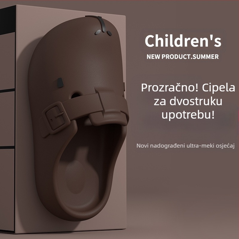 Kapi Bala dječje papuče za dječake, ljeto 2025., nove neklizajuće sandale za plažu, djevojčice, cipele s velikim rupicama