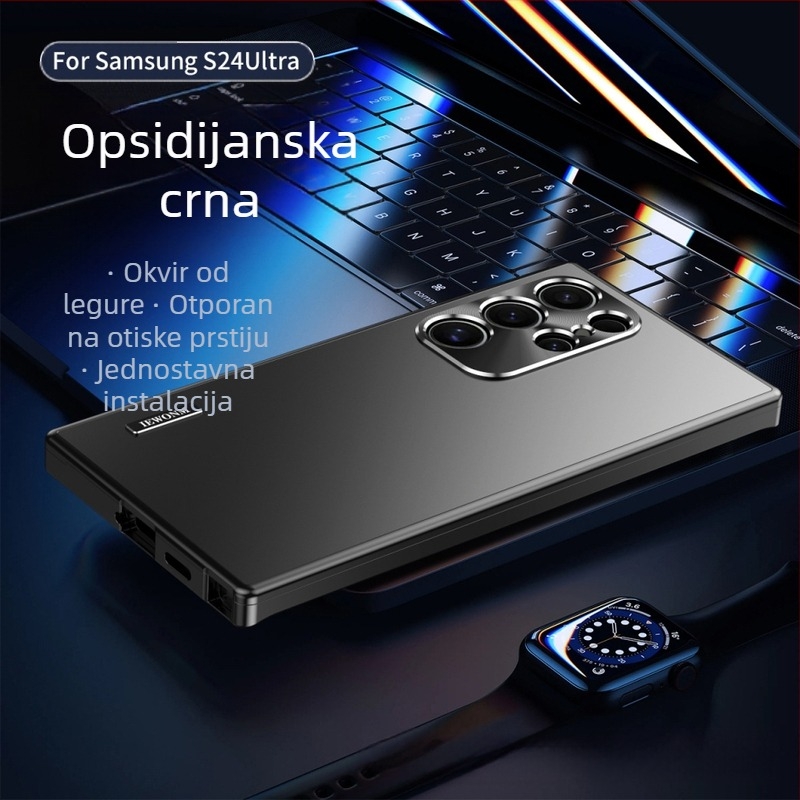 Metalna magnetska privlačna futrola za mobilni telefon Samsung s24ultra, nova zaštitna futrola protiv pada za S24 i S23ultra.