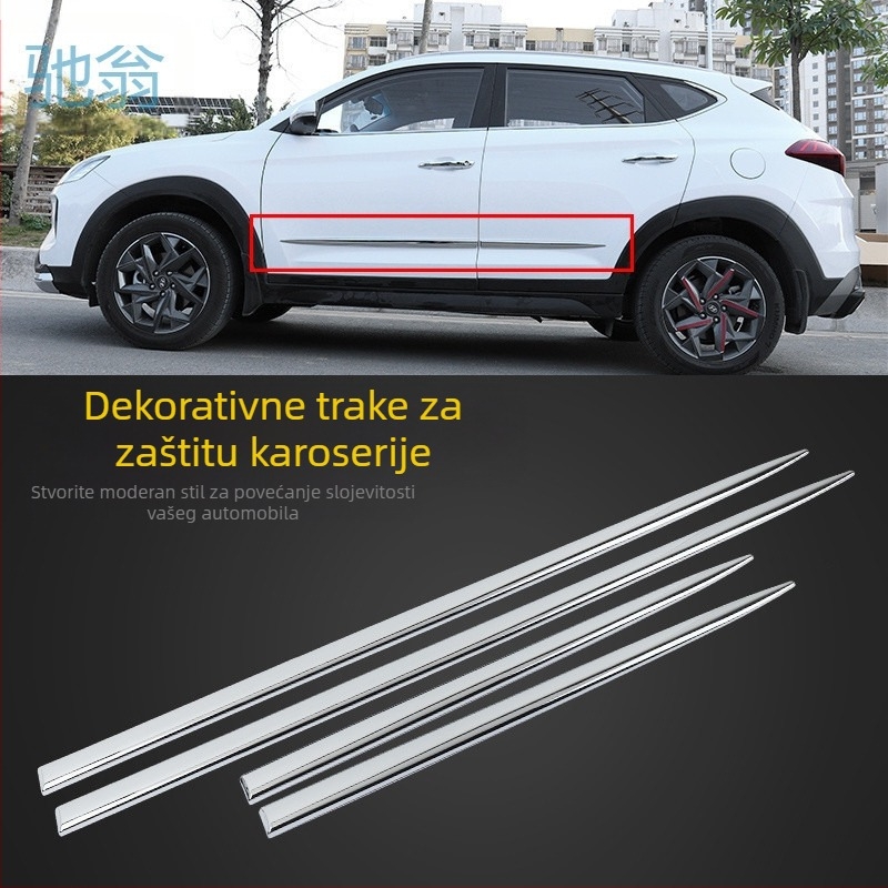 EJV auto traka protiv sudara vrata traka protiv ogrebotina naljepnica protiv ogrebotina karoserija vrata bočna zaštita ukrasna traka svijetla traka ljepljiva naljepnica