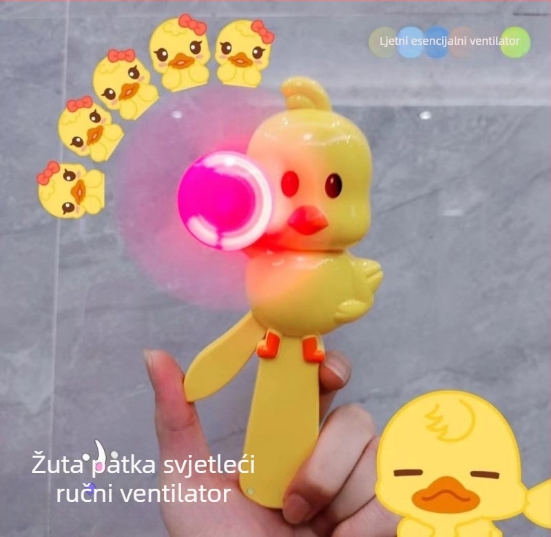 Mini Ultraman svjetleći ventilator Ručni električni ventilator Mali ručni ručno prešani Superman praktični ručni ventilator