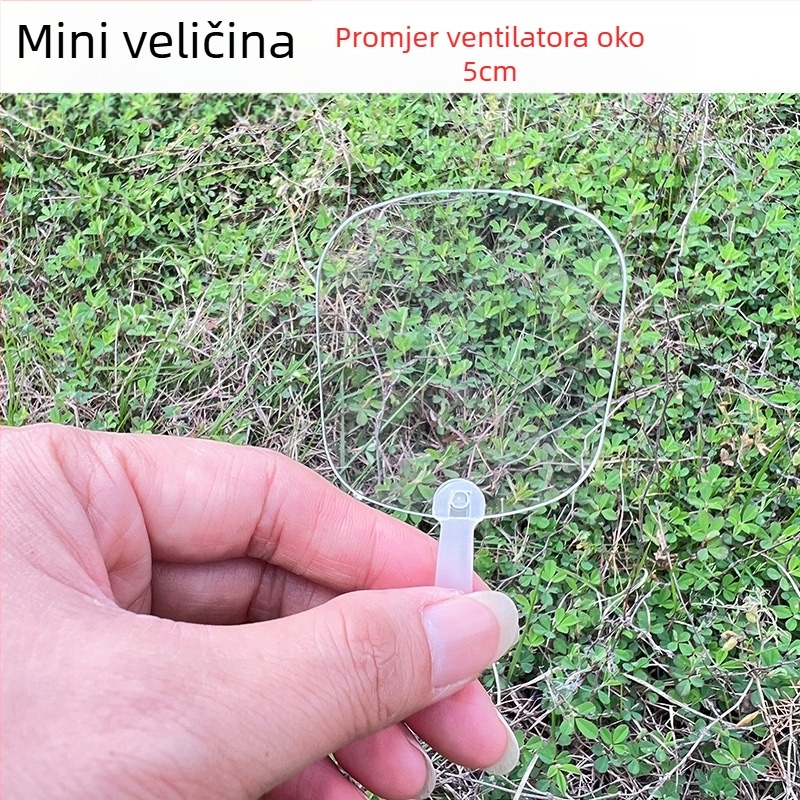 Naljepnica Goo kartice mini prozirni ventilator prazan mini dječji DIY ručno izrađeni vrtić mali ventilator veleprodaja