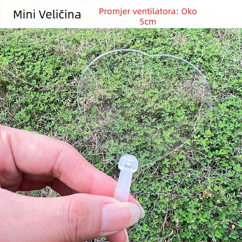 Naljepnica Goo kartice mini prozirni ventilator prazan mini dječji DIY ručno izrađeni vrtić mali ventilator veleprodaja