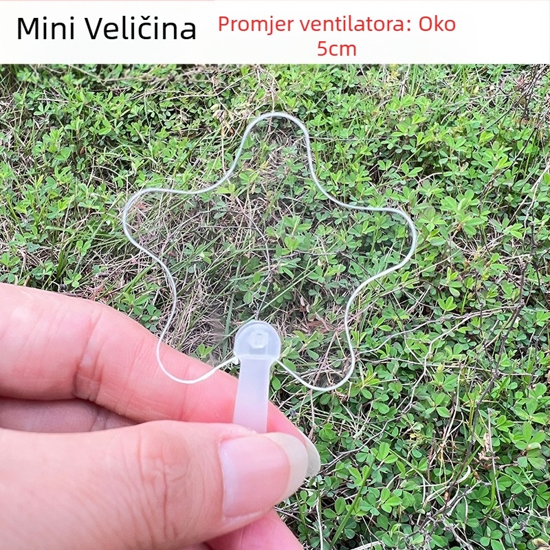 Naljepnica Goo kartice mini prozirni ventilator prazan mini dječji DIY ručno izrađeni vrtić mali ventilator veleprodaja