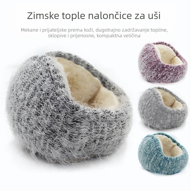 2025 Novi zimski moher topli štitnici za uši, muški punjeni štitnici za uši, ženski štitnici za leđa koji griju uši, sklopivi štitnici za uši