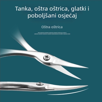Nove škare od nehrđajućeg čelika ruskog stila za prednju mrtvu kožu, profesionalne manikure, škare za podrezivanje mrtve kože, posebne male škare za manikuru