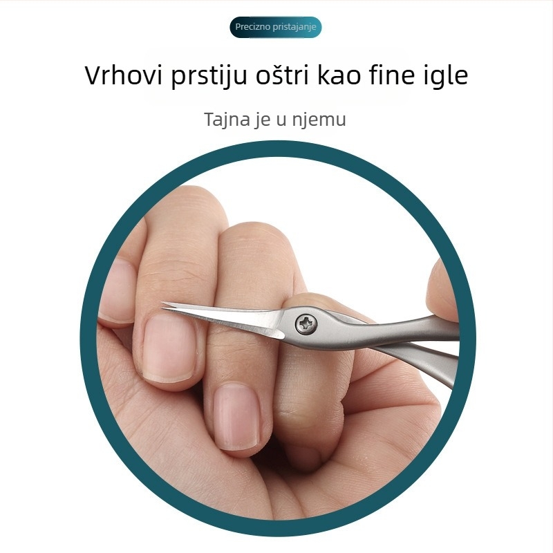 Nove škare od nehrđajućeg čelika ruskog stila za prednju mrtvu kožu, profesionalne manikure, škare za podrezivanje mrtve kože, posebne male škare za manikuru