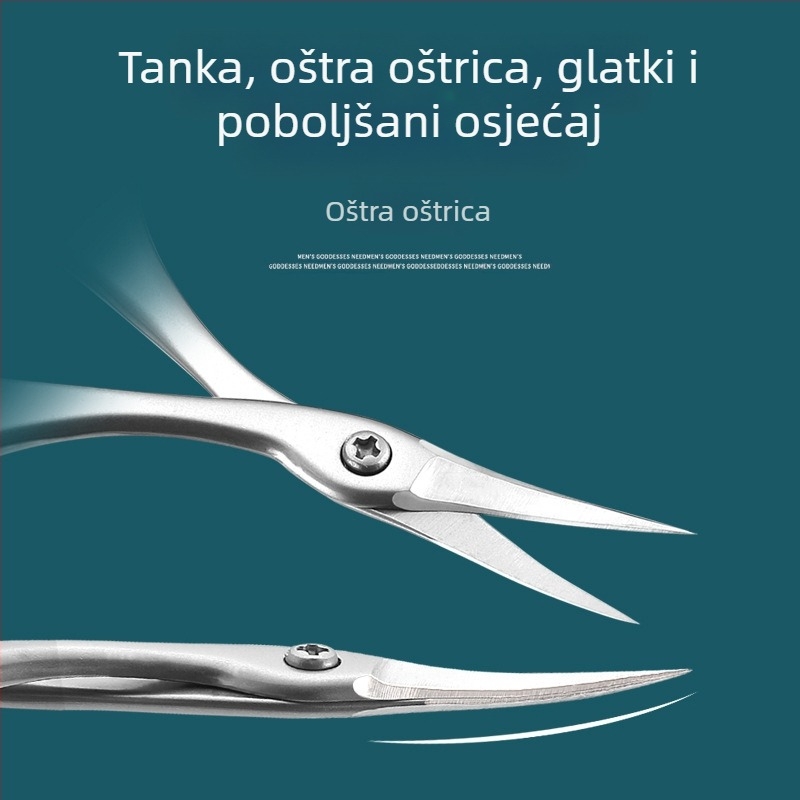 Nove škare od nehrđajućeg čelika ruskog stila za prednju mrtvu kožu, profesionalne manikure, škare za podrezivanje mrtve kože, posebne male škare za manikuru