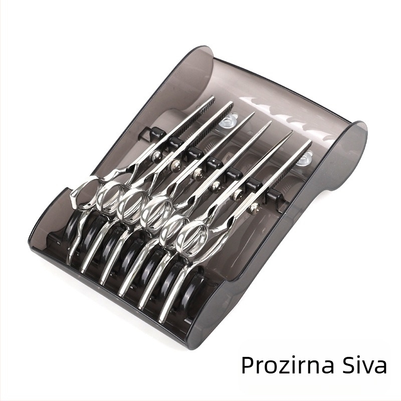 Držač za frizerske škare, kreativni držač za škare za postavljanje alata za stiliste, držač za škare za brijačnicu, neklizajuća fiksna kutija za pohranu