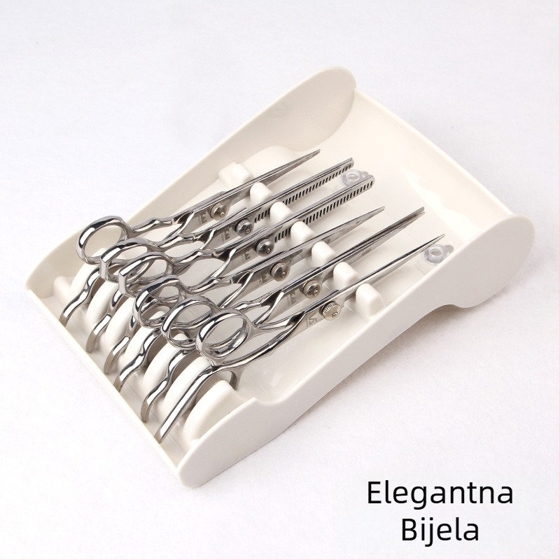 Držač za frizerske škare, kreativni držač za škare za postavljanje alata za stiliste, držač za škare za brijačnicu, neklizajuća fiksna kutija za pohranu