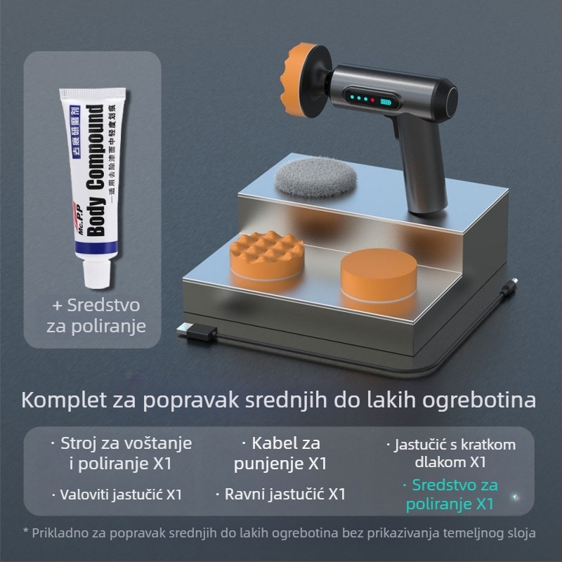 Bežični stroj za poliranje automobila, digitalni zaslon s artefaktima za voskanje, električni alat za poliranje i brtvljenje, glazura, brušenje malih podova za kućanske automobile