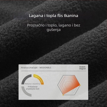 Vanjski topli šal za vrat od flisa, skijaška maska od polarnog flisa, biciklistička kapa otporna na vjetar, šal s vezicom zadebljanog vrata za jesen i zimu