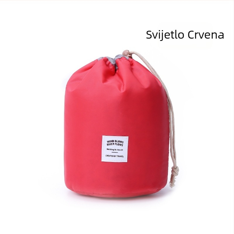 Korejska kozmetička torba cilindra velikog kapaciteta za vanjska putovanja vodootporna torba za pranje rublja logotip tvorničke izravne prodaje