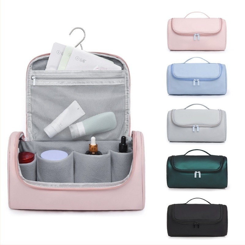 Alat za uljepšavanje kovrčave kose breskvasto ružičaste boje, prijenosna torba za toaletni pribor | Ravnanje kovrčave kose | Dyson torba za pohranu