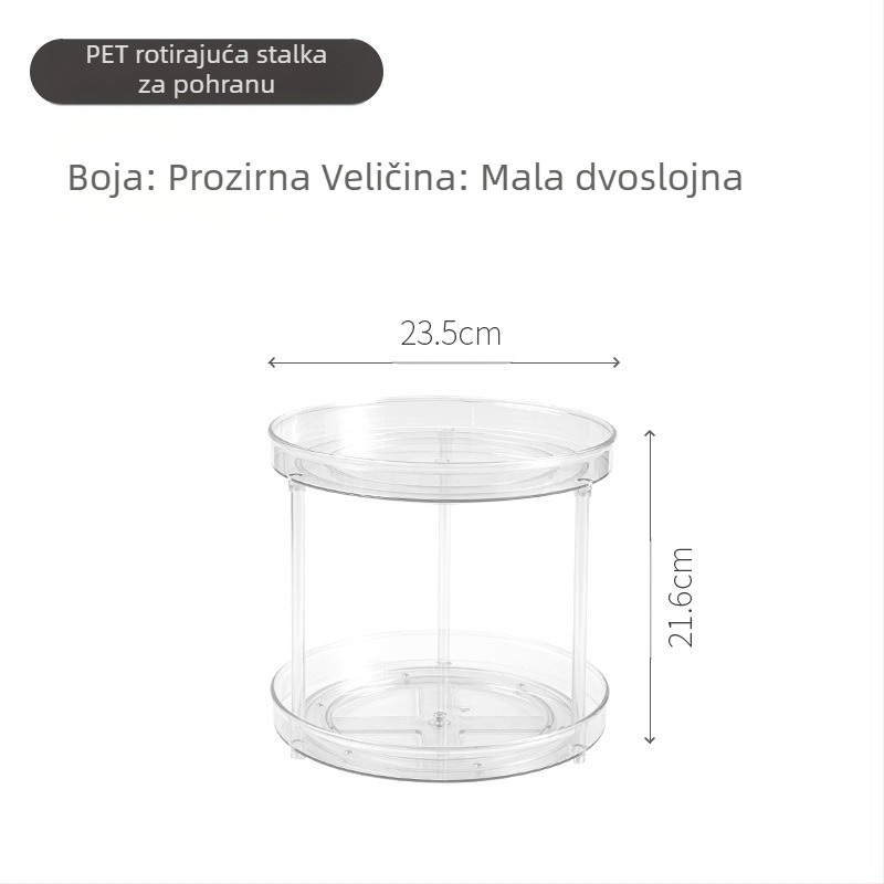 Delun stalak za pohranu prozirne kozmetike rotirajući stalak za pohranu kutija kupaonski toaletni stolić stolni parfem proizvodi za njegu kože