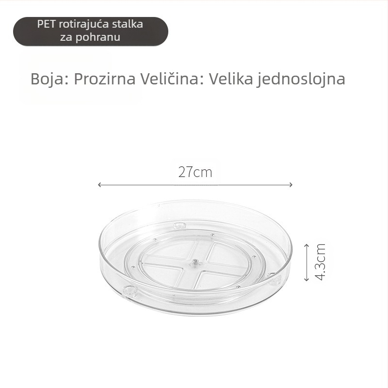 Delun stalak za pohranu prozirne kozmetike rotirajući stalak za pohranu kutija kupaonski toaletni stolić stolni parfem proizvodi za njegu kože