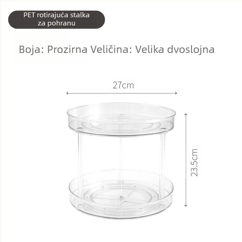 Delun stalak za pohranu prozirne kozmetike rotirajući stalak za pohranu kutija kupaonski toaletni stolić stolni parfem proizvodi za njegu kože