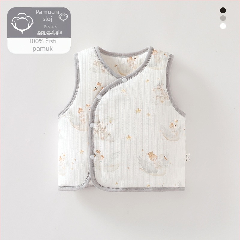 Dječji prsluk za jesen i zimu, vanjska odjeća, prsluk za novorođenčad protiv štetočina, jesen i zima, debeli dječji prsluk tipa A, topla unutarnja odjeća