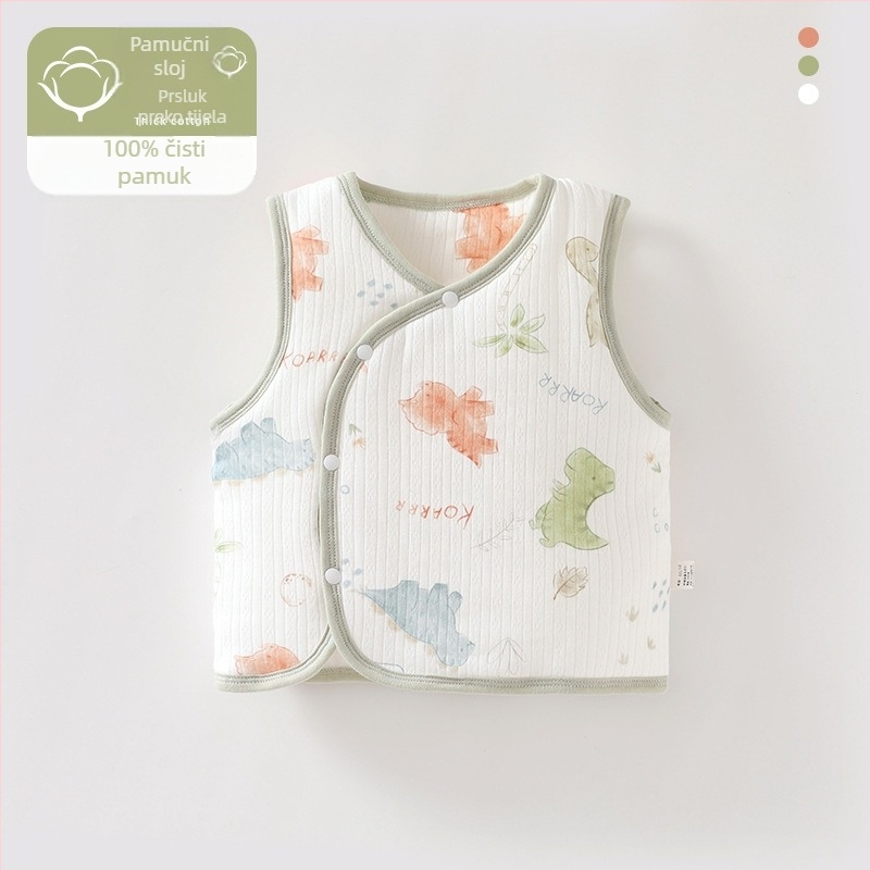 Dječji prsluk za jesen i zimu, vanjska odjeća, prsluk za novorođenčad protiv štetočina, jesen i zima, debeli dječji prsluk tipa A, topla unutarnja odjeća