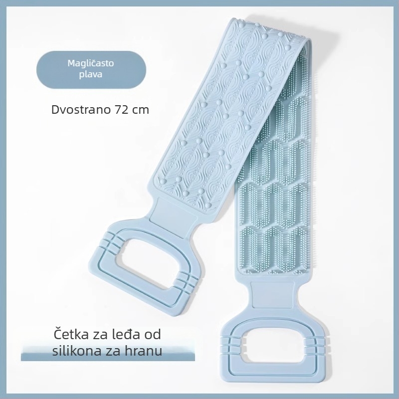 Silikonski ručnik za kupanje za ribanje leđa, masaža leđa za muškarce, uklanjanje blata, četka za masažu leđa za muškarce i žene