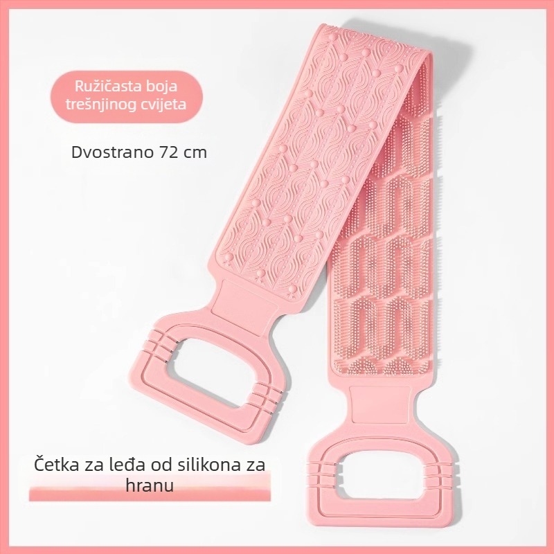 Silikonski ručnik za kupanje za ribanje leđa, masaža leđa za muškarce, uklanjanje blata, četka za masažu leđa za muškarce i žene