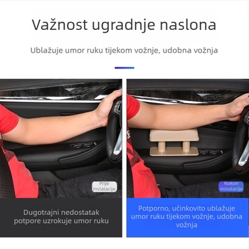 Izravna opskrba tvornicom, jastučić za naslon za ruku u automobilu, lijevi naslon za lakat, univerzalni kožni jastučić za središnji naslon za ruku, kutija za naslon za ruke, prekogranični...