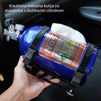 Prekogranična kreativna NOS kutija za maramice za unutrašnjost automobila NOS cilindar s dušikom, tuba za maramice, dekoracija unutrašnjosti automobila, dekoracija, pohrana maramica