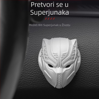Panther automobilski zaštitni poklopac za pokretanje jednim gumbom, ukrasne naljepnice, naljepnice za uređenje interijera, univerzalni prsten za paljenje, pribor za unutrašnjost automobila