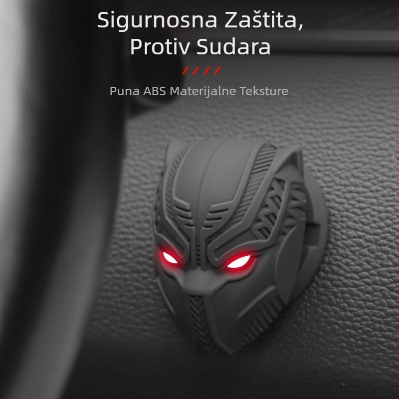Panther automobilski zaštitni poklopac za pokretanje jednim gumbom, ukrasne naljepnice, naljepnice za uređenje interijera, univerzalni prsten za paljenje, pribor za unutrašnjost automobila