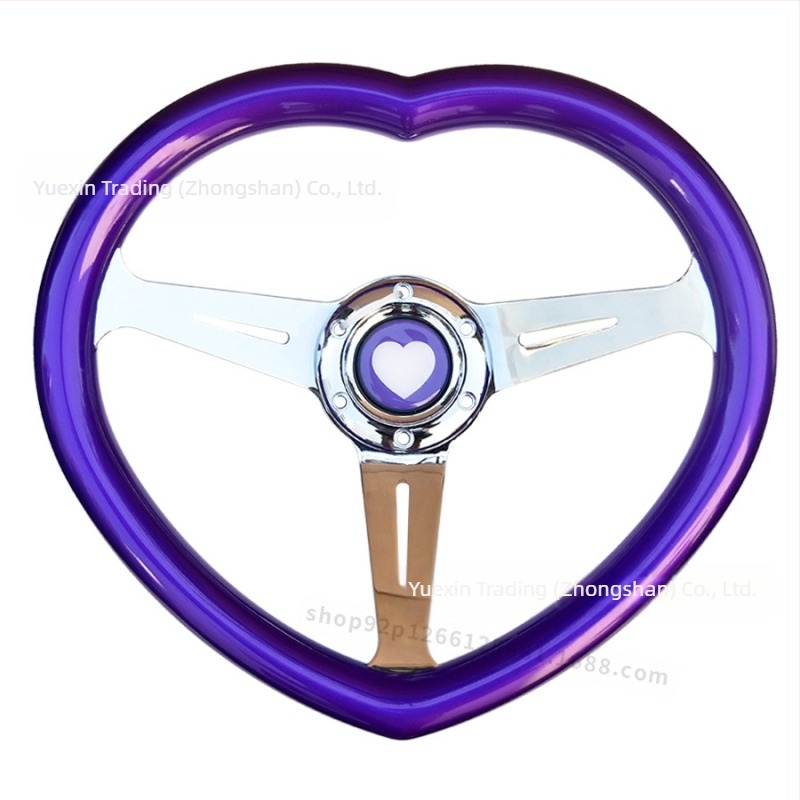 Automobilski modificirani volan u obliku srca, JDM modificirani stil, univerzalni trkaći personalizirani volan, popularni vrući model