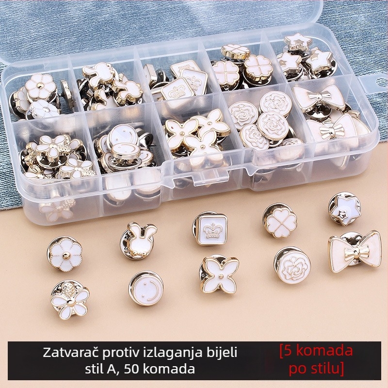 Ženska košulja s gumbima, antirefleksni gumbi, kardigan bez šavova, nevidljivi ženski gumb, skriveni gumb, fiksni kopča, biserni ukrasni gumb