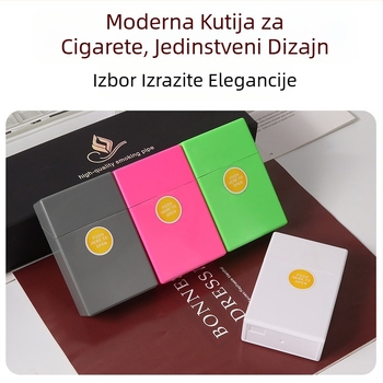 Vruća jednobojna ABS plastična gruba posebna preklopna kutija za cigarete zadebljana kompresijska vodootporna kutija za cigarete otporna na znoj, izravna prodaja