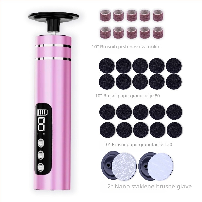 Najprodavanija električna brusilica za stopala u inozemstvu, punjiva brusilica za stopala, uklanjanje mrtve kože i žuljeva, električni aparat za pedikuru, Source Factory