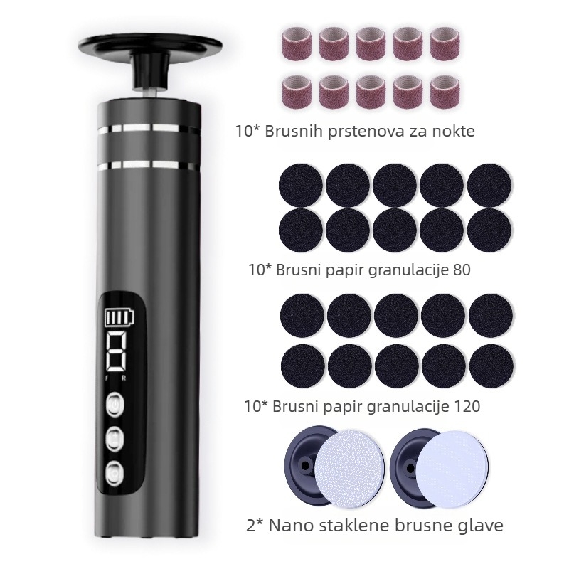 Najprodavanija električna brusilica za stopala u inozemstvu, punjiva brusilica za stopala, uklanjanje mrtve kože i žuljeva, električni aparat za pedikuru, Source Factory