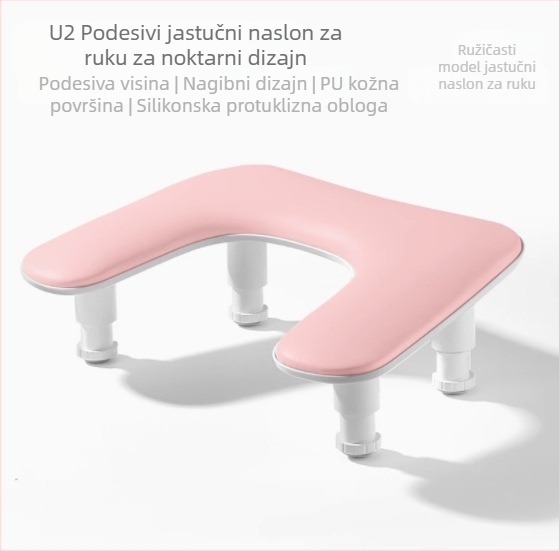 Jastuk za ruke za salon noktiju u ruskom stilu, pristupačan luksuzni U2, podesivi jastuk za manikuru s nagibom, leptir, sklopivi, udoban i mekan jastuk za ruke