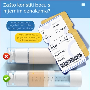 Prijenosna boca s raspršivačem za vakuumsko punjenje, preša za emulzije, putna prozirna s vagom, odijelo za kozmetičko punjenje