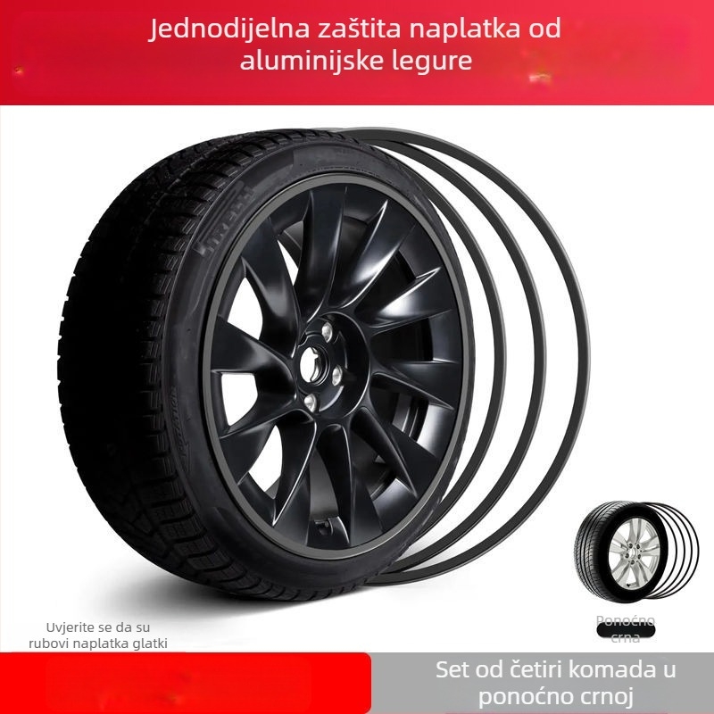 Zaštitna traka za glavčinu kotača automobila, modificirana naplatna traka za gume, ukrasna naljepnica za karoseriju, traka protiv ogrebotina i sudara