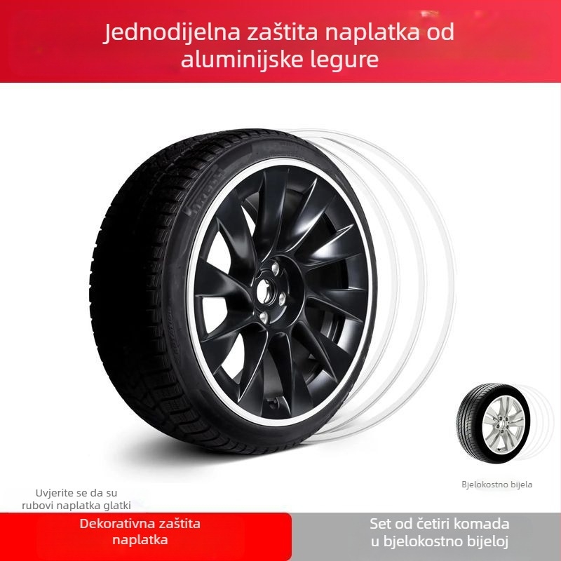 Zaštitna traka za glavčinu kotača automobila, modificirana naplatna traka za gume, ukrasna naljepnica za karoseriju, traka protiv ogrebotina i sudara