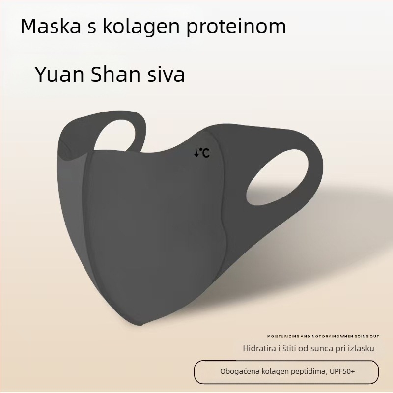 Maska za sunčanje s kolagenom, ženska, anti-ultraljubičasta, prozračna, za vožnju, visokokvalitetna maska za oči