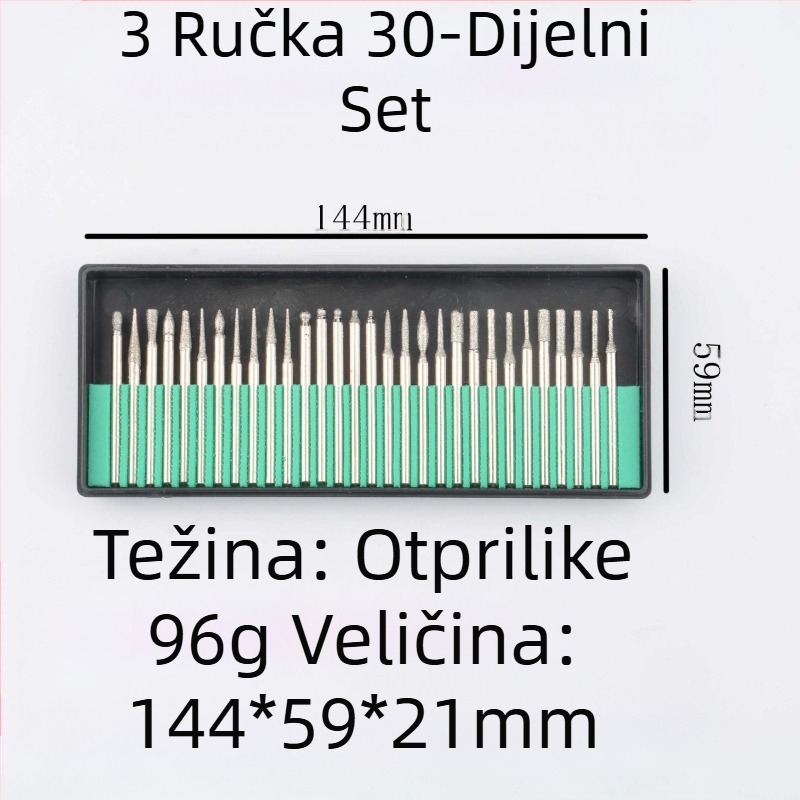 Set od pet dijelova za manikuru, šest dijelova, dijamantna vuna od 12 dijelova, odijelo za poliranje za manikuru, pribor za poliranje za manikuru