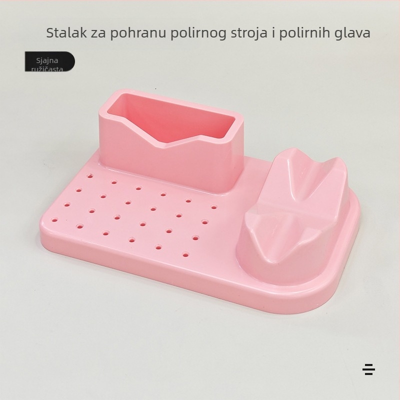 Stalak za postavljanje brusilice preko granica, kutija za organizaciju svrdla, alati za manikuru, kutija za pohranu brusilice za manikuru