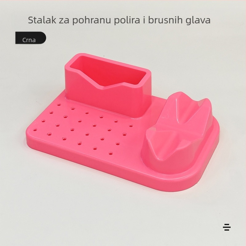 Stalak za postavljanje brusilice preko granica, kutija za organizaciju svrdla, alati za manikuru, kutija za pohranu brusilice za manikuru