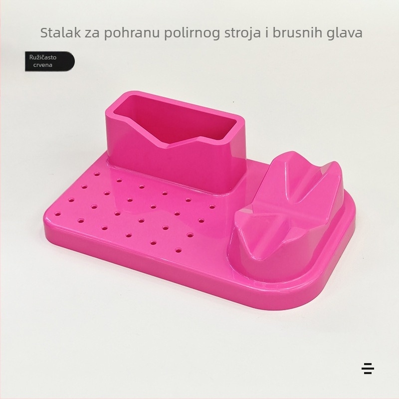 Stalak za postavljanje brusilice preko granica, kutija za organizaciju svrdla, alati za manikuru, kutija za pohranu brusilice za manikuru