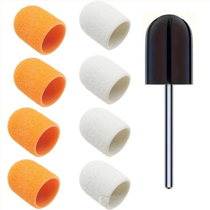 Prekogranična visokokvalitetna glava za poliranje, kapa za pedikuru za uklanjanje mrtve kože, žuljeva, manikura, poliranje, brušenje, osovina bubnja za poliranje, set kapa za pijesak