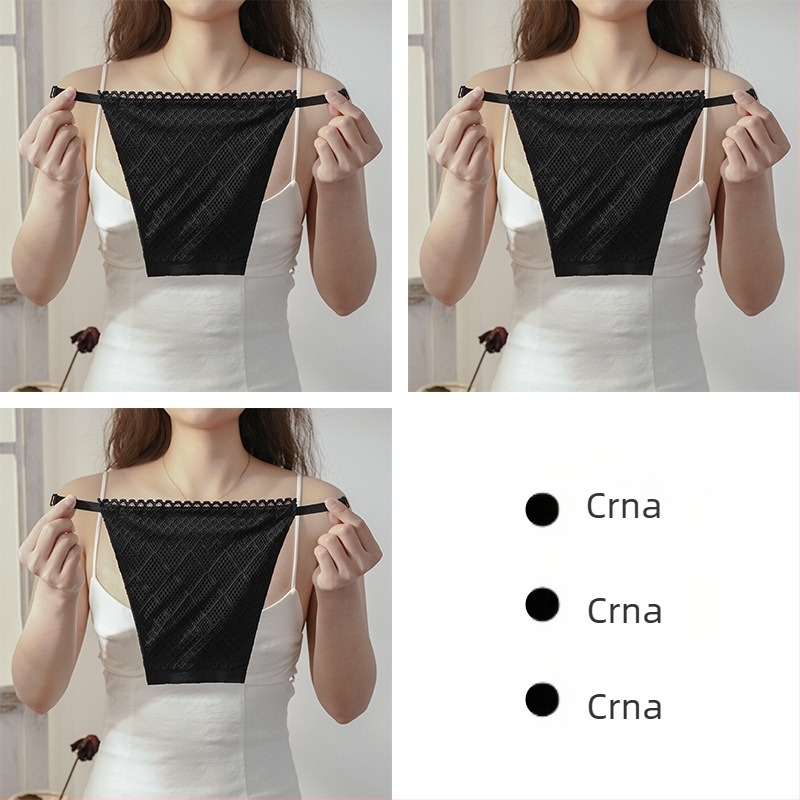 [1/2/3 komada] dvoslojni čipkasti štitnik za prsa, štitnik za prsa, jednodijelni, otporan na izlaganje, otporan na svjetlost, za trčanje